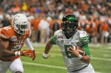 "He's a special player and he's just got a gift for playing football. He's everything you want. He can throw the ball, he can run. He's the most talented kid I coached in college." - Bleedinggreennation.com