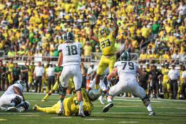 Michigan State -- or any other B1G team that knocks off tOSU would be a cinch for a playoff berth.
