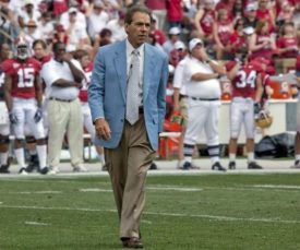 Nick Saban can get away with that jacket