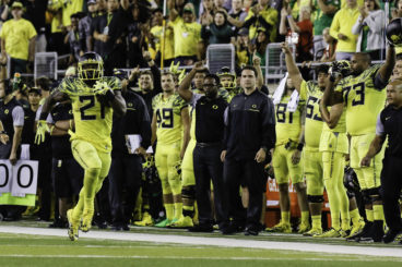 Royce Freeman has power and speed