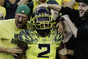 Tyree Robinson enjoying the fans