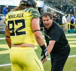 Brady Hokes defense hasnt been good in the second half for the Ducks.
