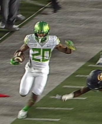 Tony Brooks-James had a good running game at Cal.